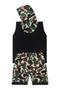 Imagem de Conjunto Camiseta com Capuz e Bermuda Camuflada - Destak
