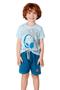 Imagem de Conjunto Camiseta e Bermuda Azul - Cacau Kids