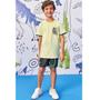 Imagem de Conjunto Camiseta e Bermuda Estampada -LucBoo - VERDE NEON