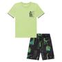 Imagem de Conjunto Camiseta e Bermuda Estampada -LucBoo - VERDE NEON