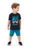 Imagem de Conjunto Camiseta E Bermuda Infantil Virtual Dino Marlan