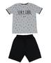 Imagem de Conjunto Camiseta e Bermuda Moletom Alakazoo