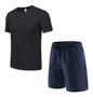 Imagem de Conjunto Camiseta e Bermuda treino Atleta Corrida Fitness