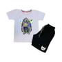 Imagem de Conjunto Camiseta e Short Infantil Cat Gato Indio Confortável