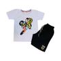 Imagem de Conjunto Camiseta e Short Infantil Motocross Trilha Estiloso Top