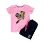 Imagem de Conjunto Camiseta e Short Infantil Motocross Trilha Estiloso Top