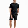 Imagem de Conjunto Camiseta e Short Linho Premium Bermuda Masculina Moda Praia Luxo