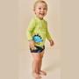 Imagem de Conjunto Camiseta e Sunga  Malha UV Dry com Proteção UV 50+ LucBoo