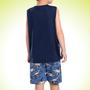 Imagem de Conjunto Camiseta Regata e Bermuda Especies Dinossauros Fakini Kids