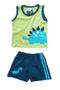 Imagem de Conjunto Camiseta Regata E Bermuda Infantil Menino Básico