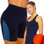 Imagem de Conjunto Camiseta REGATA MALHA FRIA POLIAMIDA + Short Legging Leg Academia Corrida 550