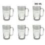 Imagem de Conjunto Caneca de Chopp de Vidro 360ml