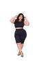 Imagem de Conjunto Canelado Plus Size Cropped + Bermuda Cg