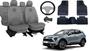 Imagem de Conjunto capa couro cinza + volante + tapete Sportage