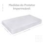 Imagem de Conjunto Capa para Colchão Impermeável Matelada Solteiro + Saia box Solteiro Branco