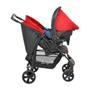 Imagem de Conjunto Carrinho de Bebê Ecco Vermelho Travel System com Bebê Conforto Touring e Base para Auto - Burigotto FAZAMAR