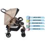 Imagem de Conjunto Carrinho de Bebê Travel System Reclinável Reversível Rio K Mon Amour 0 á 15Kg Com Bebê Conforto E Base Touring X - Burigotto