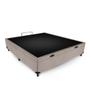 Imagem de Conjunto Castor Espuma D33 Sleep Max Box Baú Max Ultra Suede Bege Casal 138x188x67cm