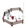 Imagem de Conjunto Cavalo com Cercado - Aventuras a Cavalo - Branco - ST Import