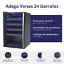 Imagem de Conjunto Cervejeira Venax 100L Blue Ligth + Adega Venax 24 Garrafas Piubella Porta Invertida Preto Fosco - 220V