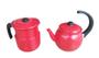 Imagem de Conjunto Chaleira 2L E Leiteira  C/ Apito Vermelho 1,6L Extang