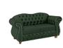 Imagem de Conjunto Chesterfield Merlo 1 Namoradeira + 1 poltrona Suede Verde Musgo/ decoração, recepção, sala tv estar