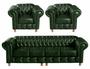 Imagem de Conjunto Chesterfield Sofá Luis XV 4 Lugares + 2 Poltronas Colonial Vintage