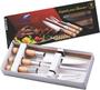 Imagem de Conjunto Churrasco Faca Chaira Garfo Garfinhos Madefer Inox