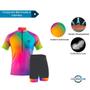 Imagem de Conjunto Ciclismo Bermuda e Camisa Feminino Laydy Gagá