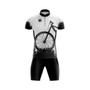 Imagem de Conjunto Ciclismo Bermuda E Camisa Gpx Bike Black Branco-3G