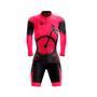 Imagem de Conjunto Ciclismo Feminino Bermuda e Camisa Manga Longa GPX Bike Pink