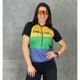 Imagem de Conjunto Ciclismo Feminino Camisa Manga Curta e Bermuda GEL BIKE 