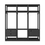 Imagem de Conjunto Closet Modulado com 3 Cabideiros 1 Porta 2 Gavetas Titan Móveis Leão
