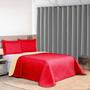 Imagem de Conjunto Cobre Leito Casal Queen 3 Peças Dupla Face Matelado Toque Macio