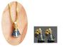 Imagem de Conjunto Colar e Brinco Feminino Nossa Senhora Aparecida Banhado a Ouro 18K com embalagem para presente