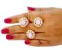 Imagem de Conjunto Colar e Brincos Folheados a Ouro 18k com Zirconia