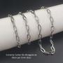 Imagem de Conjunto Colar E Pulseira Prata Aço Inox Vários Modelos