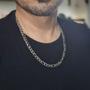 Imagem de Conjunto Colar E Pulseira Prata Aço Inox Vários Modelos