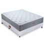 Imagem de Conjunto colchão cama box fit branco casal bellagio gel orthocrin 