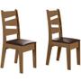 Imagem de CONJUNTO COM 02 CADEIRAS ITALIA Cedro Gold 61C