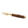 Imagem de Conjunto com 04 Garfos para Petiscos Wolff 14cm com Cabo de Bambu / Inox Dourado