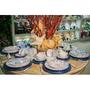 Imagem de Conjunto com 06 Xicaras de  Cha Br C/ Pires Coral Glabes - Alleanza