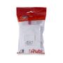 Imagem de Conjunto com 1 Interruptor e 1 Tomada Rubi Tripolar Branco 10A 250V - Force Line