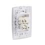 Imagem de Conjunto com 1 Interruptor e 1 Tomada Rubi Tripolar Branco 10A 250V - Force Line