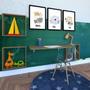 Imagem de Conjunto com 1 Mesa Dobrável 60cm e 3 Nichos