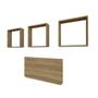 Imagem de Conjunto com 1 Mesa Dobrável 60cm e 3 Nichos