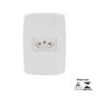 Imagem de Conjunto com 1 Tomada 10A 250V - ILUMI