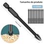 Imagem de Conjunto com 10 Brocas Hexagonais de 6mm para Azulejo, Porcelana e Vidro