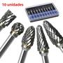 Imagem de Conjunto com 10 Rebarbas de Carboneto de Tungstênio - Lixa Rotativa Dupla para Corte