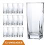 Imagem de Conjunto Com 12 Copos Vidro Bali Quadrado 320ml Transparente